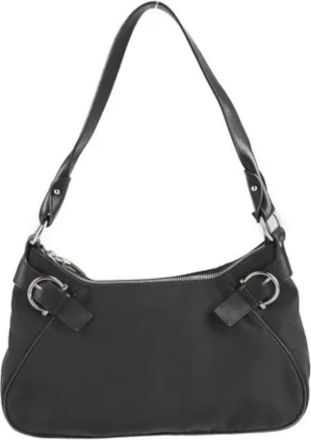Ferragamo Pre-owned Shoulder Bags, female, Black, Size: ONE SIZE Pre-owned Fabric shoulder-bags