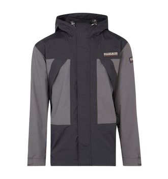 Napapijri Dru Recycled jas met capuchon voor heren, zwart