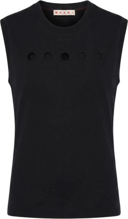 Marni T-shirt - Dames - Tops zonder mouwen - Zwart - L - Tops