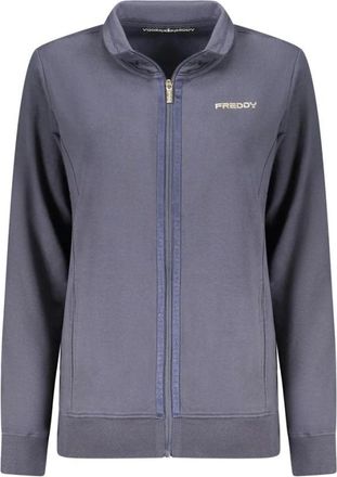 Freddy Katoenen Sweatshirt - Dames - Vesten met rits - Blauw - XS - Katoen - Hoodies & sweatvesten