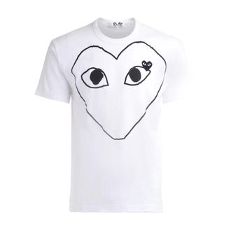 Comme Des Gar&ccedil;ons T-Shirts, male, White, Size: XL Play T-Shirt
