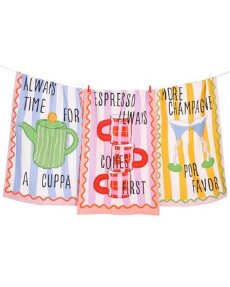 Tiramisu Convivial Beverage Cotton Kitchen Towel Set
