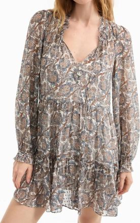Veronica Beard Charles Dress In Dove Multi