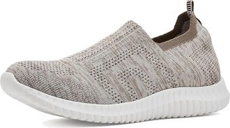 David Tate Melrose Womens Shoes Taupe Fabric : 6.5 WW (EE), Synthetic