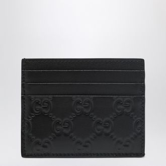 Gucci Black GG Emblem card holder