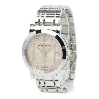 Burberry Pre-owned Watches, male, Gray, Size: ONE SIZE Pre-owned Heritage Stainless Steel Watch