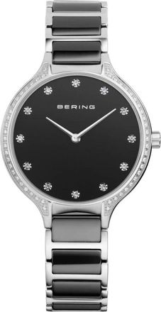 Bering Keramisch dameshorloge met roestvrijstalen band - Dames - Horloges - Zwart - ONE Size - Accessoires