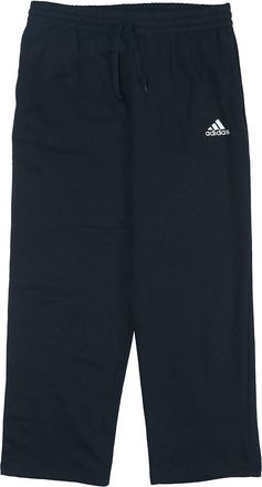 adidas Casual Sports Fleece Lined Running Knit Straight Long Pants Black GK9366