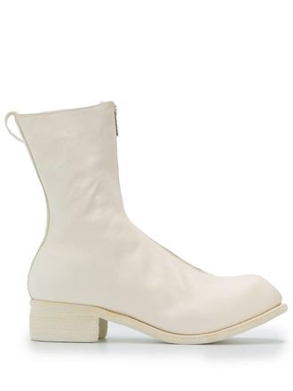 Guidi Stivali con zip - Bianco