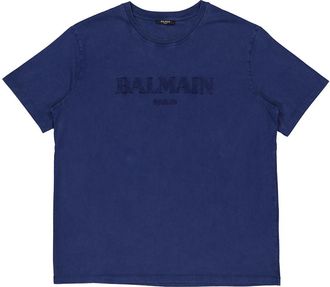 Balmain Vintage Logo Embroidered T-Shirt, Size Large