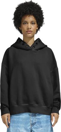 Khrisjoy Black Felpa Oversized Dropped Hoodie