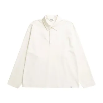 Norse Projects Polo Shirts, male, White, Size: XL Isefjord Compact Cotton Polo