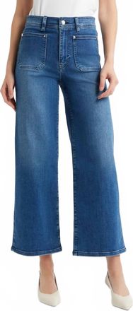 Frame Denim Le Slim Palazzo Crop Harbor Pocket Jean In Archive