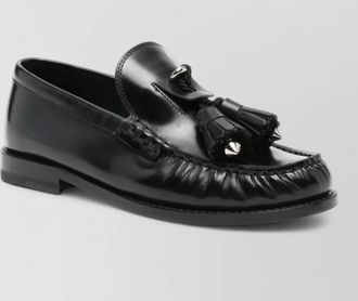 Christian Louboutin leather tassel embellished loafers