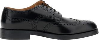 Tod's Schoenen, Heren, Zwart, 44 EU, Leer, Leren Veterschoenen