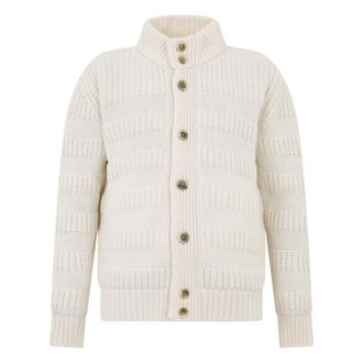 Herno Truien & Vesten, Heren, Wit, L, Kasjmier, Geknoopte Cardigan