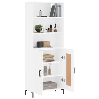 Berkfield Home Highboard White 69.5x34x180 cm Engineered Wood
