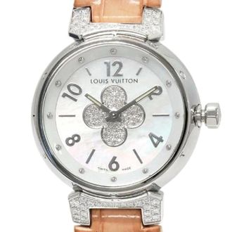Louis Vuitton Pre-owned Stainless Steel watches - Dames - Pre-owned - Wit - Maat: ONE Size