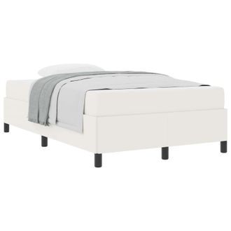 vidaXL Estructura De Cama Con Colch&oacute;n Crema 120 X 190 Cm Tela Vidaxl