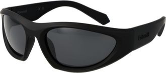 Polaroid Zwarte Plastic Zonnebril