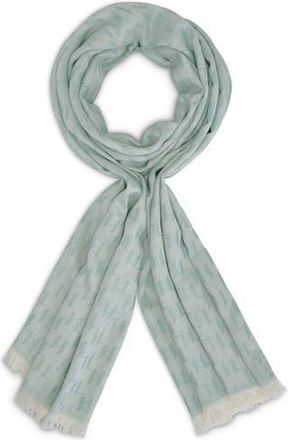 Karl Lagerfeld Logo Pashmina in Fresh Mint at Nordstrom Rack
