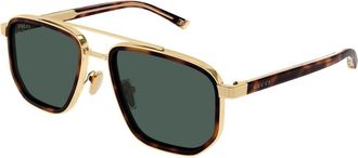 Gucci Gg 2073S Zonnebrillen - Heren - Zonnebrillen - Geel - 55 MM - Accessoires