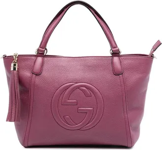 Gucci Pre-owned Gucci Small Calfskin Soho Cellarius Satchel Ladies 369176 493075