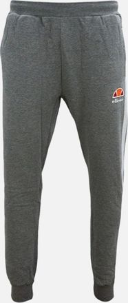 Ellesse Mens ELLESSE Mens Joggers Fleece Sweatpants Stripe Bottoms Casual Cuffed Gym Trousers - Grey - Size: 35/34/32