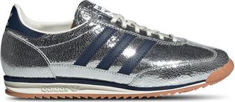 adidas Womens Originals SL 72 - Shoes Silver Met/Collegiate Navy/Off White Size 05.0