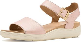 Dr. Scholls Time Sky Womens Wedge Shoes Blush Pink Metallic : 8.5 M, Canvas/Textile
