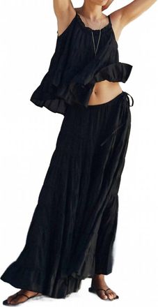 Merlette Saaz Tank Top With Ties In Blacktop