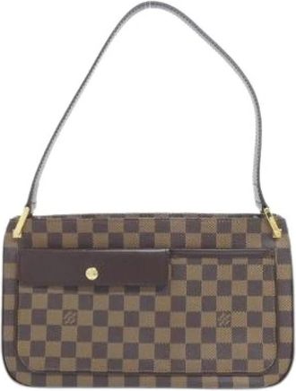 Louis Vuitton Pre-owned Shoulder Bags, female, Brown, Size: ONE SIZE Pre-owned Abbaye Damier Coated Canvas Shoulder Bag
