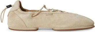 Polo Ralph Lauren Ballerina Lace Up - Dames - Ballerinas - Beige - 38 EU - Leer - Schoenen