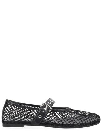 Senso Carina Black Mesh Diamond Flats