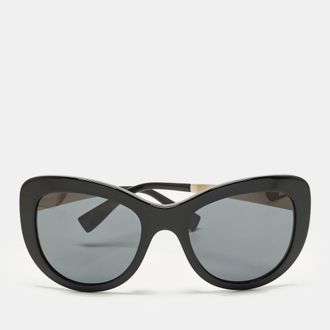 Versace Black Mod 4325 Medusa Cat Eye Sunglasses