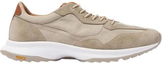 Scarosso Achille Beige - Heren - Sneakers - Beige - 44 EU - Su&egrave;de - Schoenen