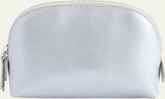 Royce Leather Monogrammed Compact Leather Cosmetic Bag
