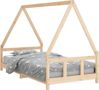 vidaXL Estructura De Cama Infantil Madera Maciza De Pino 90x190 Cm Vidaxl