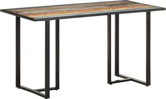 vidaXL Mesa De Comedor De Madera Maciza Reciclada 140 Cm Vidaxl