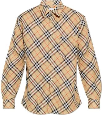Burberry Hombre, Camisas, Beige, Talla: M