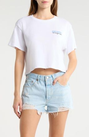 Rip Curl Hayley O Crop T-Shirt in Optical White at Nordstrom, Size Xx-Small