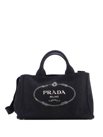 Prada Canapa Convertible Canvas Medium tote bag - Black
