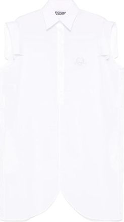 Moschino Kleedjes White - Dames - Tops zonder mouwen - Wit - S - Leer - Tops