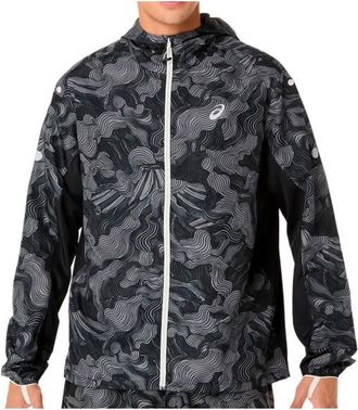 Asics Fujitrail Packable Jacket Laufjacke f&uuml;r Herren | grau