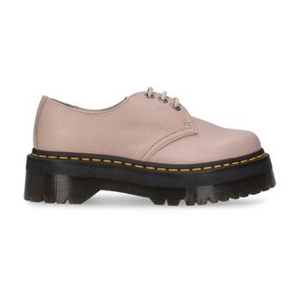 Dr. Martens Laced Shoes, female, Gray, Size: 11 US 1461 Quad II Pisa Platform Shoes