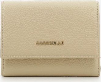 Coccinelle Portafoglio metallic small sandshell