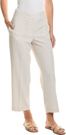 Jones New York Straight Crop Seersucker Pant
