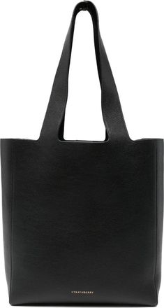 Strathberry Borsa tote con nodo - Nero