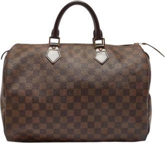 Louis Vuitton Pre-owned Coated canvas handbags - Dames - Vintage Handtas - Bruin - ONE Size - Vintage
