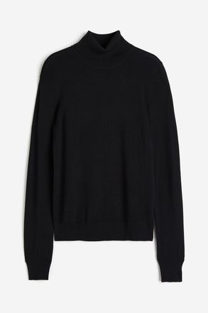 H&M Rollkragenpullover - Schwarz